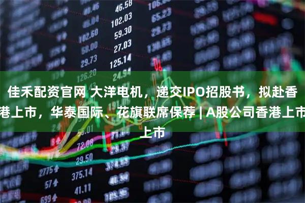佳禾配资官网 大洋电机，递交IPO招股书，拟赴香港上市，华泰国际、花旗联席保荐 | A股公司香港上市