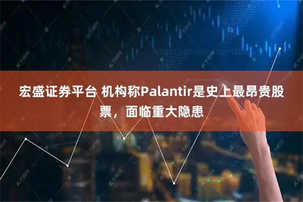 宏盛证券平台 机构称Palantir是史上最昂贵股票，面临重大隐患