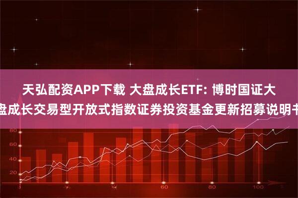 天弘配资APP下载 大盘成长ETF: 博时国证大盘成长交易型开放式指数证券投资基金更新招募说明书